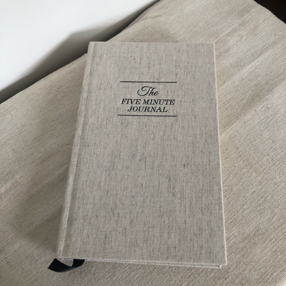 The Five Minute Journal notebook